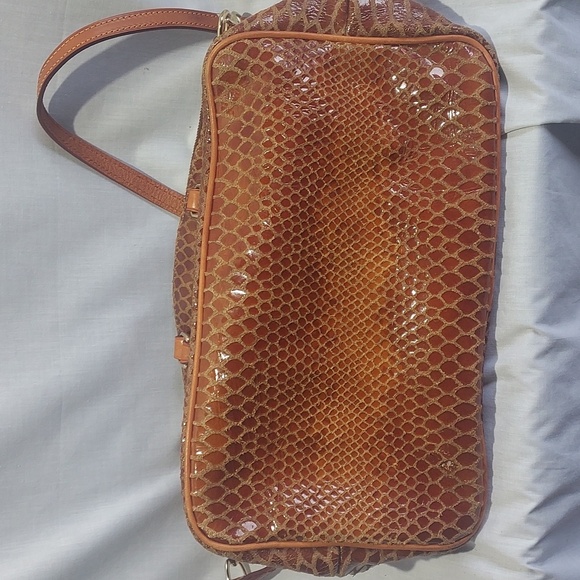 Dooney & Bourke brown snake skin purse. - Picture 3 of 8